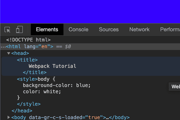 Dev Tools Showing CSS