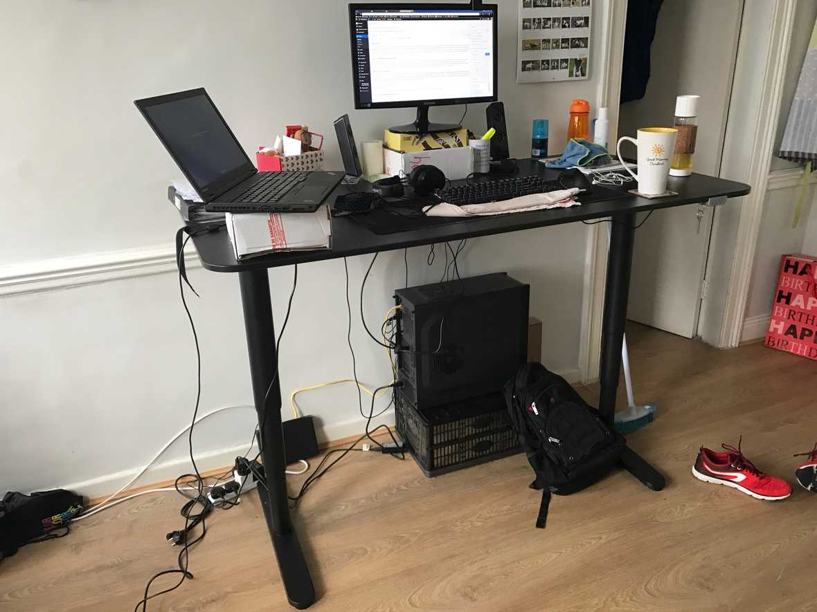 Standing Desks BEKANT IKEA Review thedeployguy