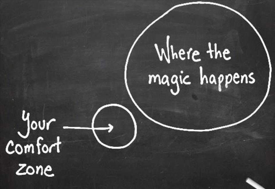 Breaking out of your comfort zone