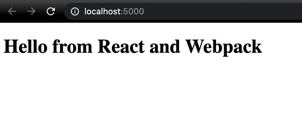 Hello World React and Webpack